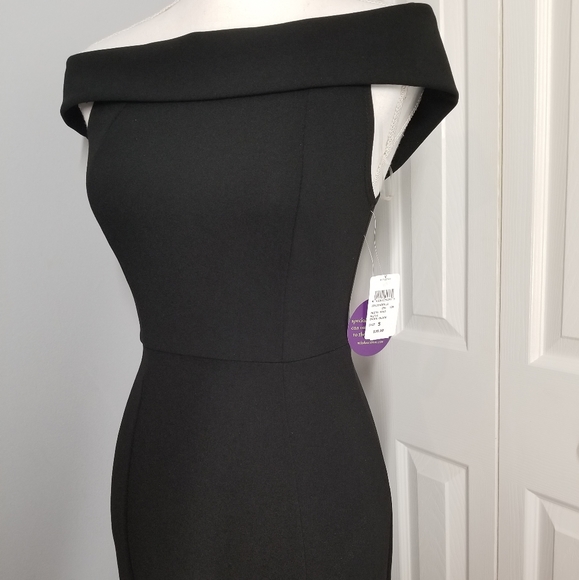 Windsor Kate Formal Crede Black Midi Dress Size S - Picture 7 of 10